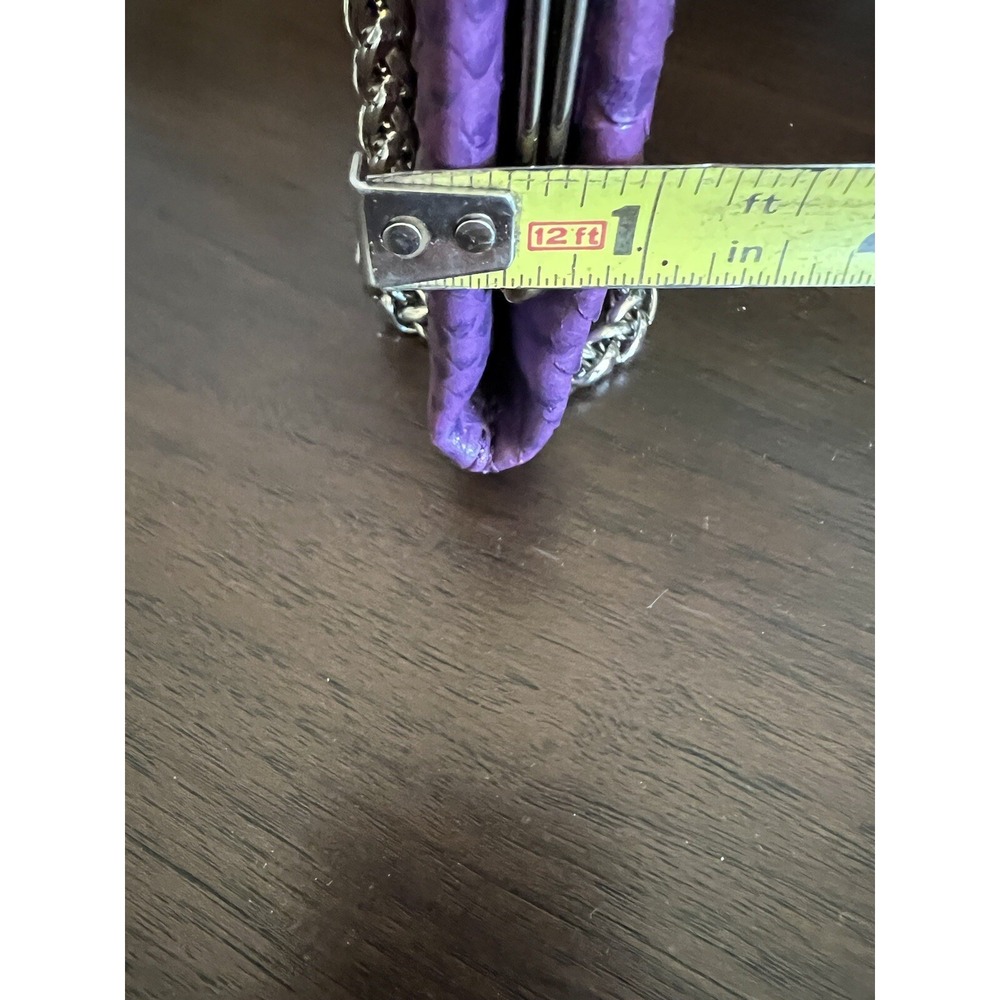 Valerie Steven's Faux Snakeskin Clutch - Picture 10 of 16
